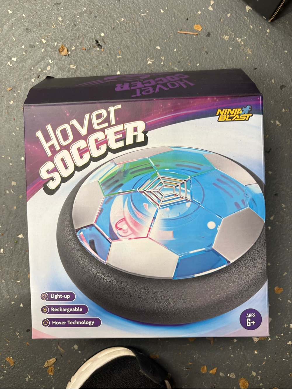 Hover Soccer Light-Up Hoverball - Blue/Silver